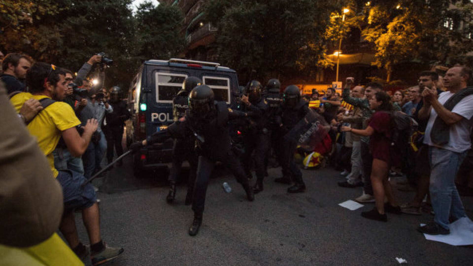 Proteste violente pentru obținerea independenței Cataloniei
