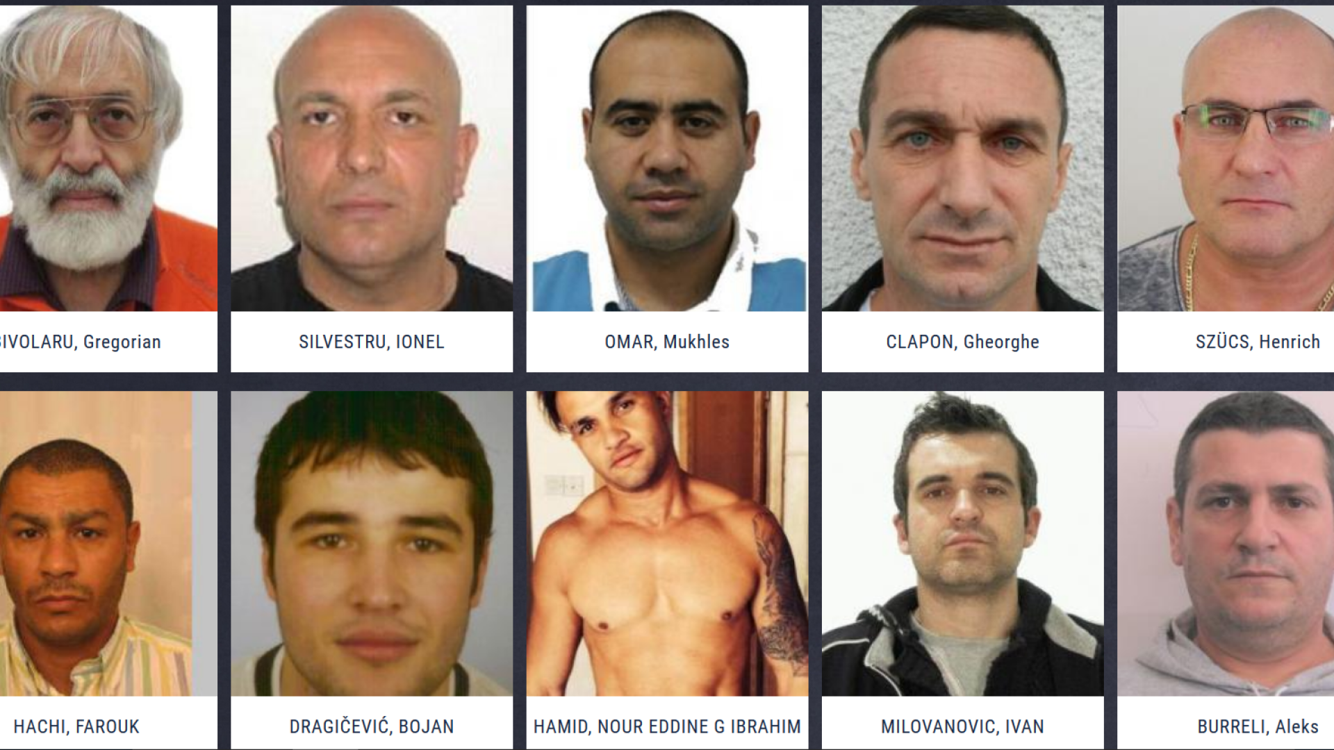 romani, lista europol, infractori, most wanted,