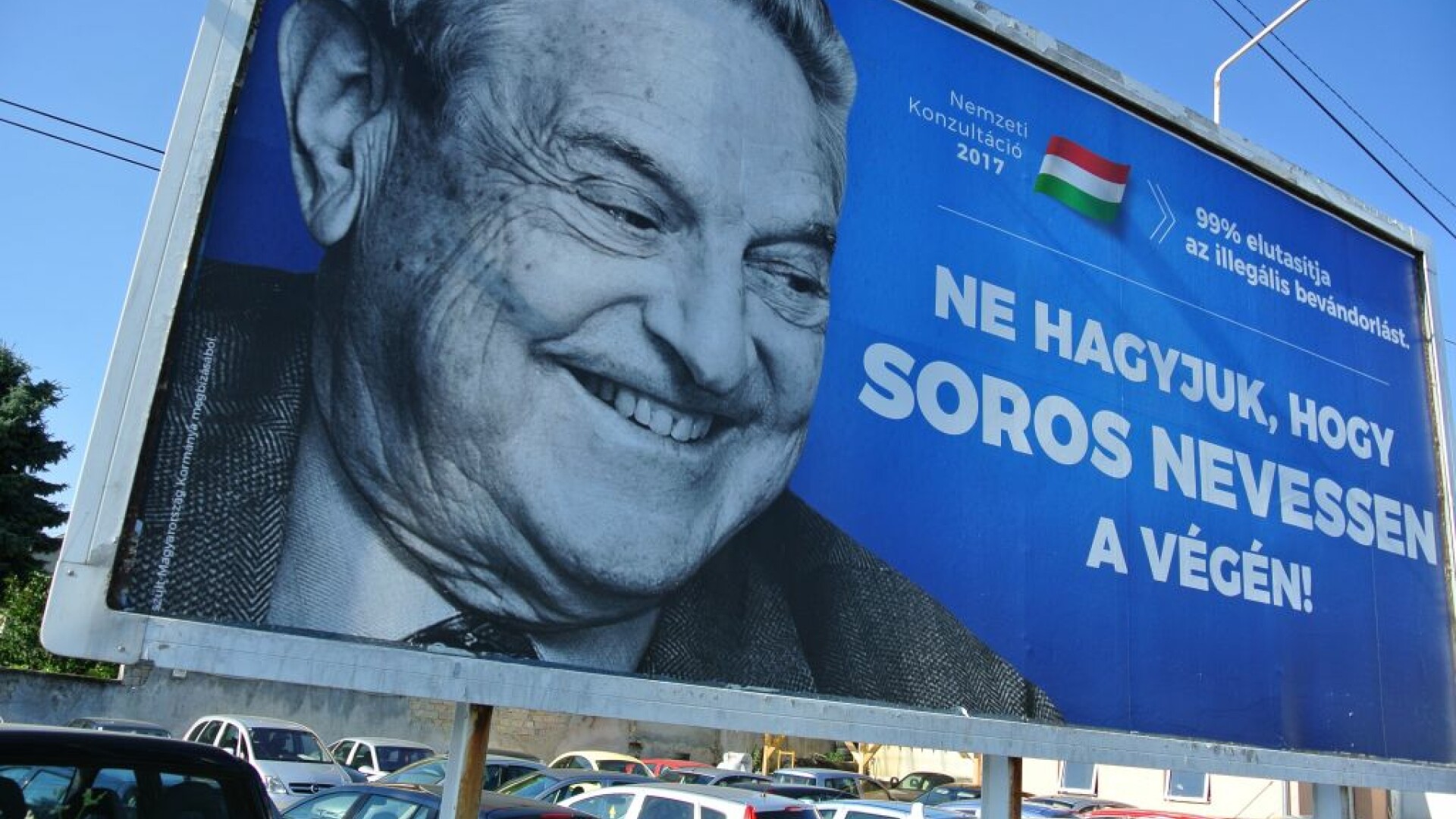 afis anti-Soros in Ungaria