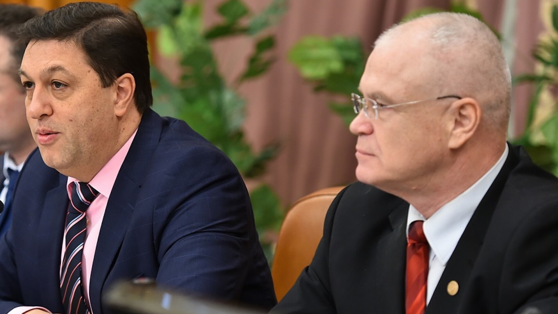 Senatorul Nicolae Serban si deputatul Eugen Nicolicea
