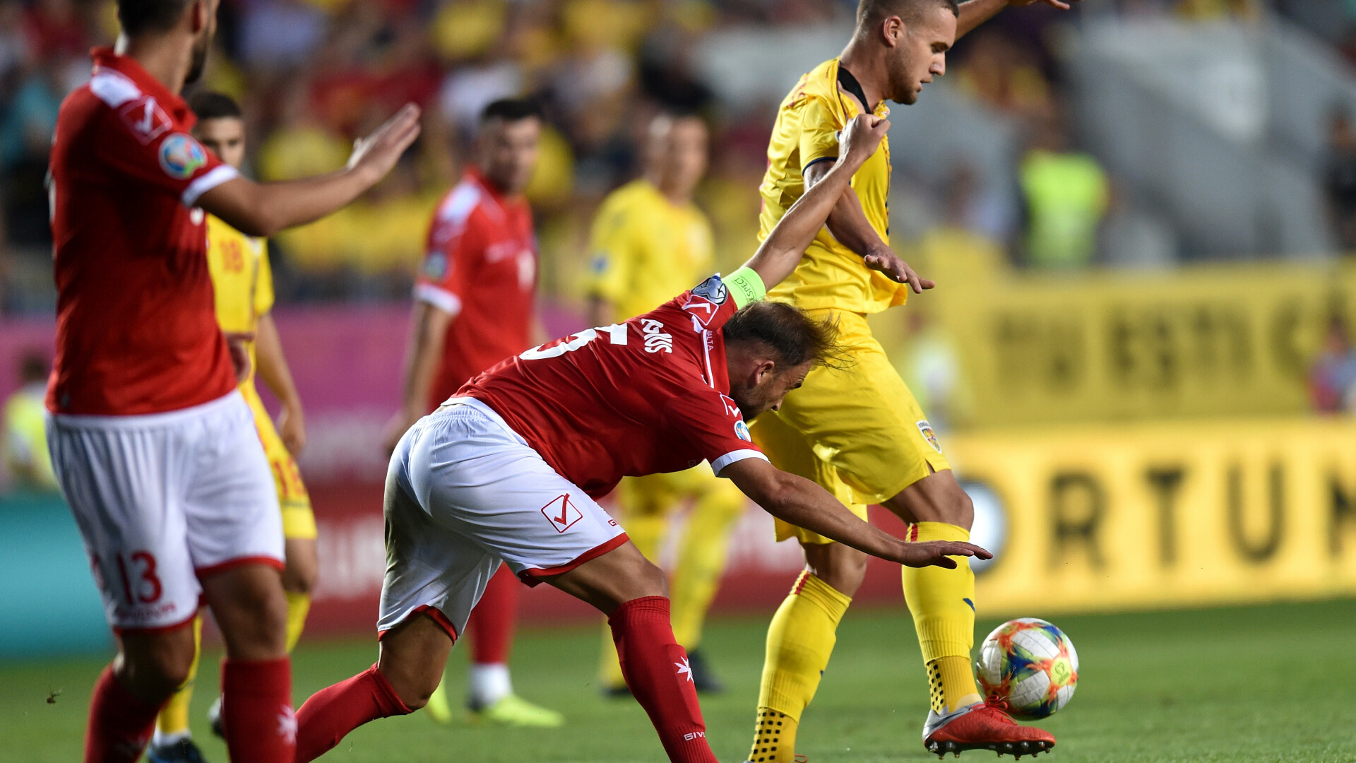 România a învins Malta cu 1-0 prin golul lui George Pușcaș