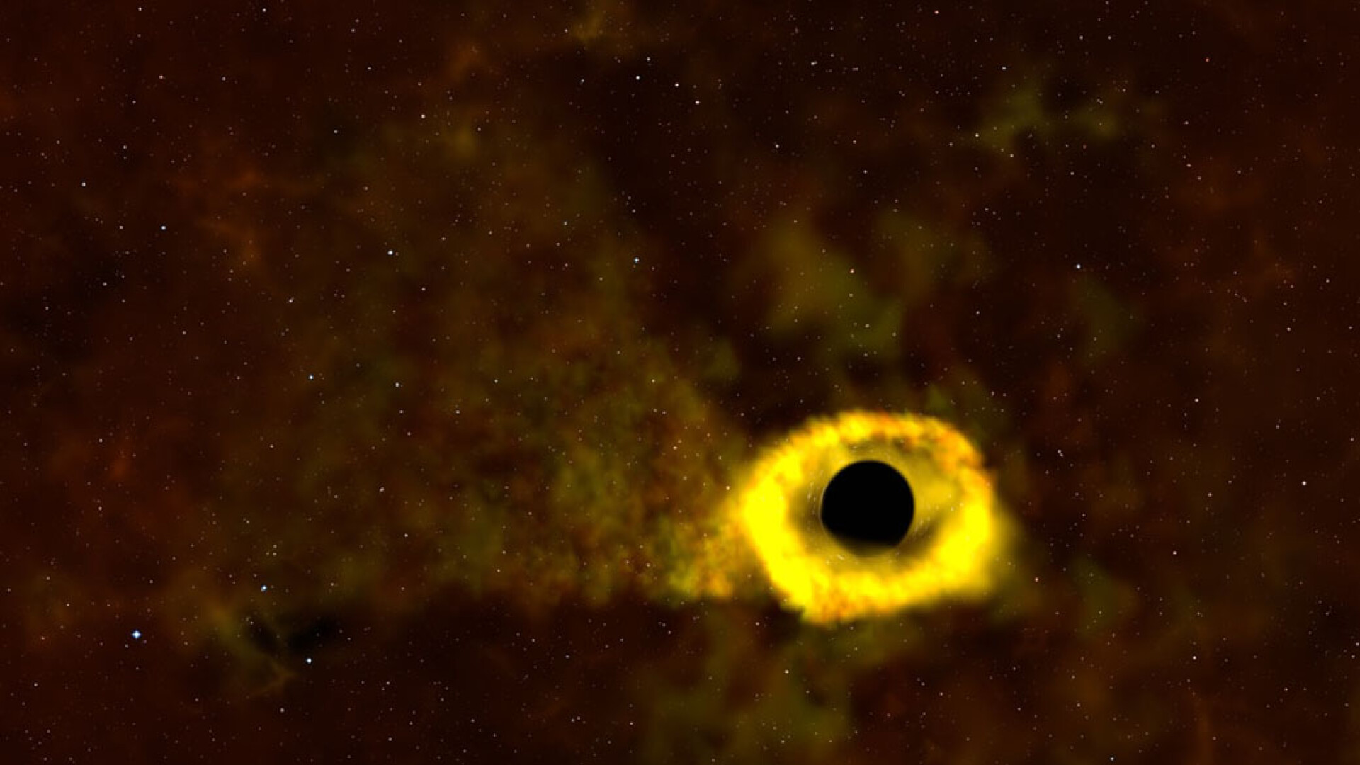 Momentul când o gaură neagră 