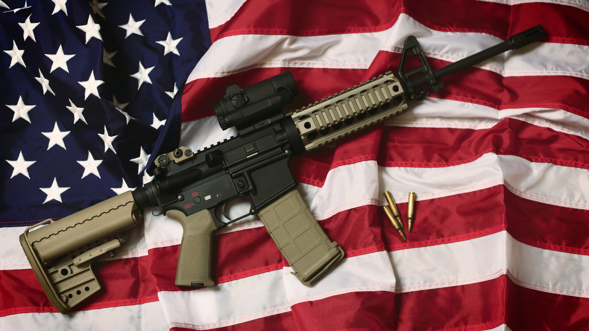 arme, SUA, steag, pusca