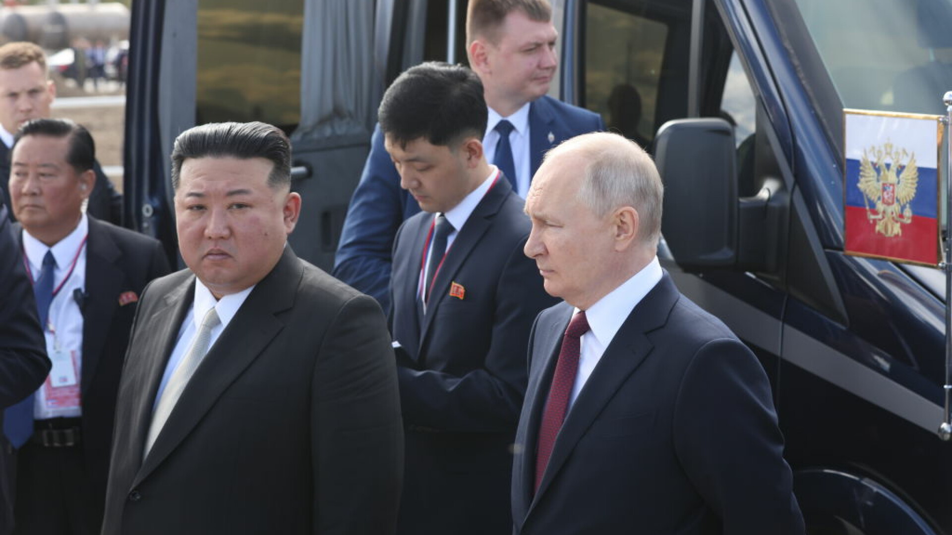Kim Jong Un si Vladimir Putin