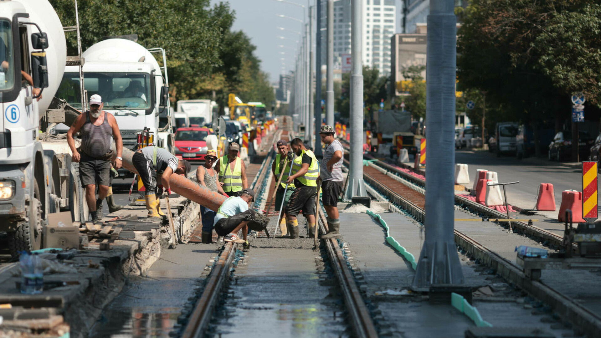 trafic, santier, Bucuresti