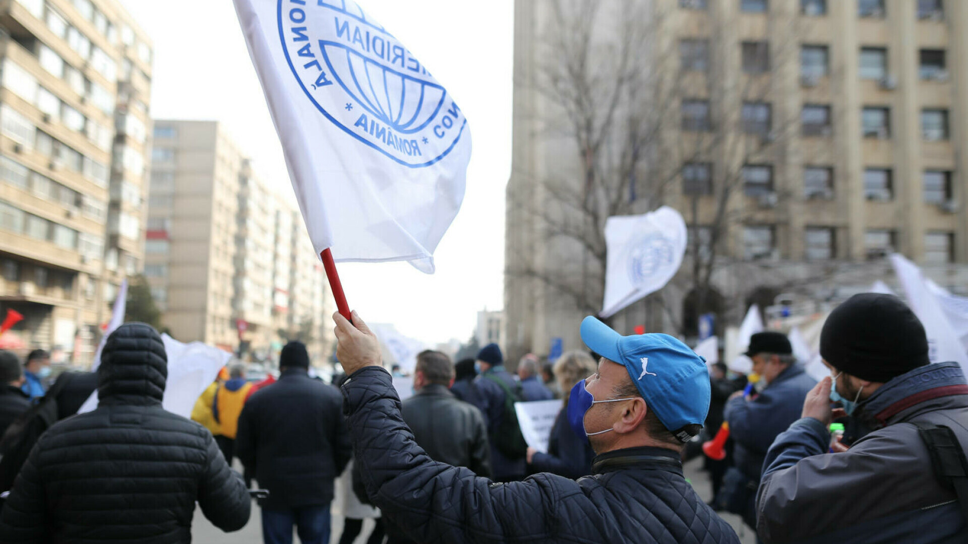 Protest transportatori feroviari - Meridian