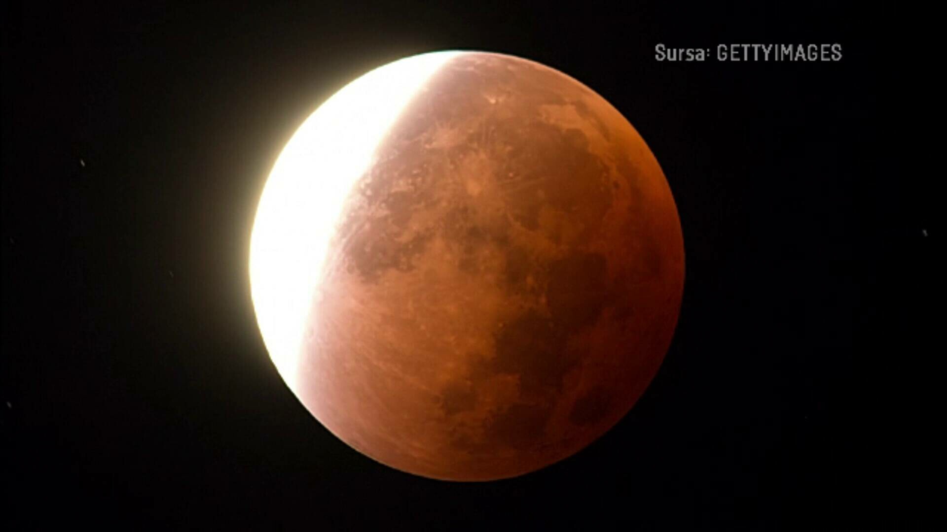 Ora la care se va vedea eclipsa totală de Lună. „Luna Sângerie” va transforma cerul într-un spectacol roșu timp de patru ore