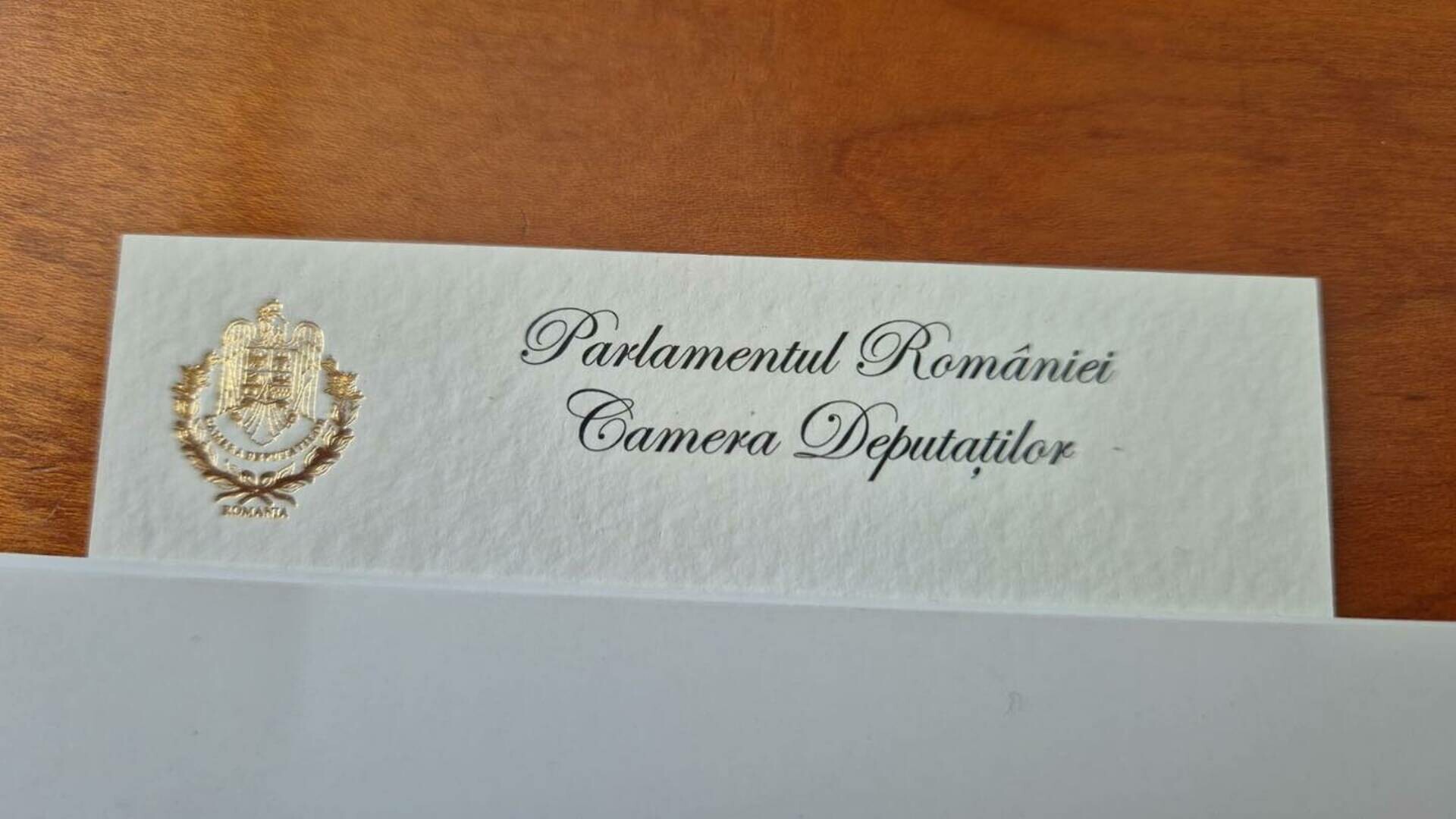 carte de vizită parlament