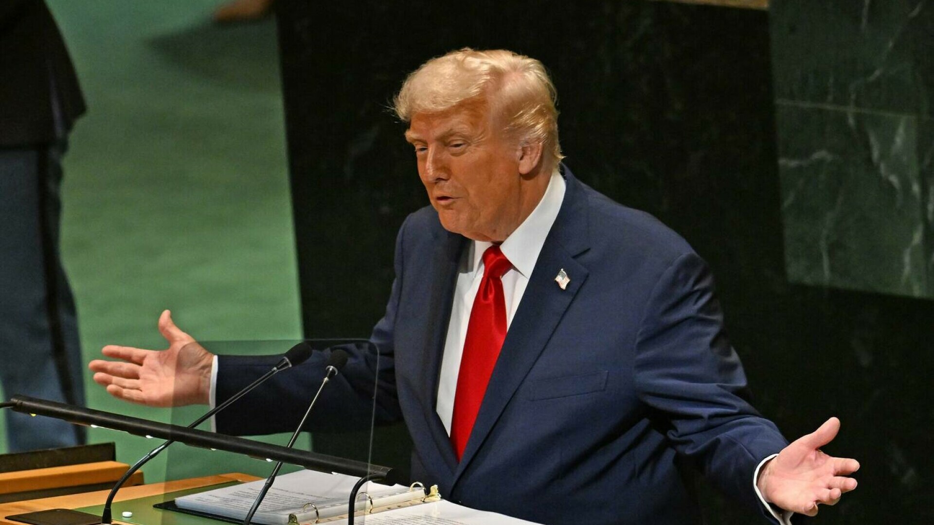 Donald Trump la sediul ONU