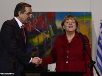 Premierul Antonis Samaras si cancelarul Angela Merkel