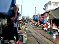 tren prin piata, Thailanda