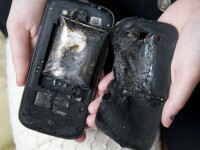 S-a trezit cu casa plina de fum, dupa ce smartphone-ul i-a luat foc. 