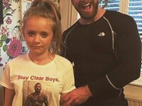 Modul in care un tata incearca sa-i tina pe baieti departe de fiica lui. Fata nu pare deloc incantata