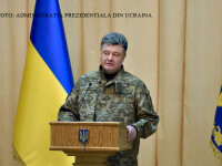 Petro Porosenko, presedintele Ucrainei, in uniform FOTO PR