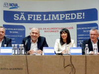 Conferinta de presa organizata de Apa Nova Bucuresti cu ocazia deschiderii unei consultari publice referitoare la serviciile prestate de societate.
