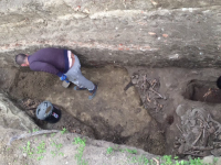Descoperire arheologica importanta la Iasi. Necropola cu ramasite umane vechi de sute de ani gasite langa o biserica