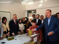 Erdogan voteaza la referendum