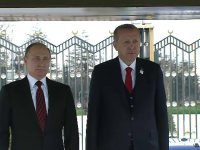 Analiști, despre vizita lui Putin în Turcia: „Sunt rivali care fac front comun”