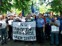 Proteste ale sindicaliștilor feroviari