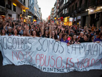 Protest în Spania, după ce 5 tineri care au violat o fată au primit 9 ani de închisoare