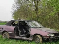 Tânăr din Timiș prins cu o mașină fără portiere, portbagaj și neînmatriculată. Explicația lui