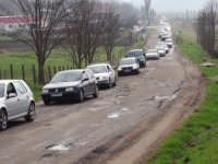 Protest al șoferilor din Botoșani. De ce au blocat traficul din oraș