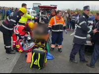 Accident în Dâmbovița. A băgat în spital 7 oameni, după ce a venit de la o înmormântare