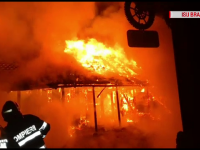 Incendiu violent la un restaurant din județul Brașov