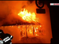 Restaurant din Zărnești, distrus de incendiu