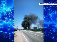 Două bancomate pline cu bani au ars într-un incendiu, la o fabrică din Bihor