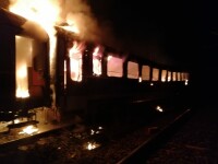 Incendiu tren