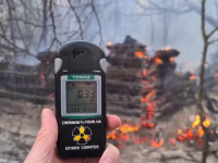 Alertă în Ucraina. Incendiu de vegetaţie, în Zona de Excludere de la Cernobîl