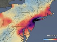 Imaginile NASA care arată cu cât a scăzut poluarea în SUA de la debutul pandemiei
