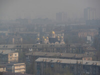Kiev a devenit cel mai poluat oraş din lume după incendiile de la Cernobîl. GALERIE FOTO
