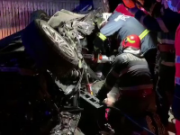 Accident grav în Argeș. Un tânăr s-a urcat băut la volan și a intrat cu mașina într-un pod