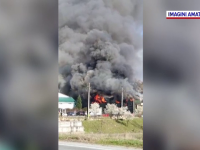 Incendiu uriaș în Olt. De la ce au pornit flăcările