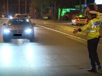 Razie de amploare în București. 15 șoferi au rămas fără persime de conducere