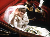 Celebra rochie de mireasă a prinţesei Diana, expusă la Palatul Kensington