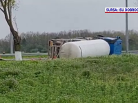 Cisternă cu GPL, răsturnată lângă Aeroportul Mihail Kogălniceanu. Ce s-a întâmplat