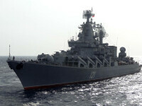 Ministerul rus al Apărării: Nava amiral Moskva s-a scufundat, după ce a fost avariată în Marea Neagră