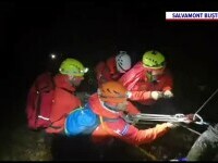 Un turist a fost salvat după ce a căzut 100 de metri de pe poteca din Valea Caraimanului