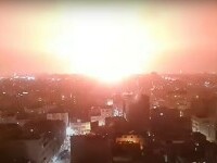 VIDEO: Armata israeliană a lansat un atac aerian asupra Fâșiei Gaza după ce Israel a fost lovit de rachete