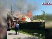 Explozie urmată de un incendiu într-o casă din Dâmboviţa. Doi bunici şi nepotul lor de 8 ani au fost răniţi