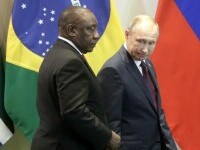 Cyril Ramaphosa si Vladimir Putin