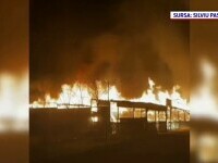 Incendiu puternic la o terasă în apropierea plajei din Corbu