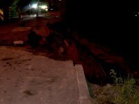 Incident grav în Cluj-Napoca. O stradă din oraș a luat-o la vale. S-a surpat pe o porțiune de 20 de metri