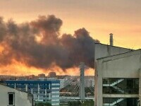 Incendiu în București. O hală dezafectată din Sectorul 1 a luat foc. A fost emis mesaj RO-Alert