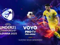 UEFA European Under 21 Championship va fi difuzat în exclusivitate la PRO TV și VOYO