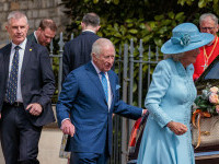 Regele Charles și Regina Camilla au participat la slujba tradițională de Paște