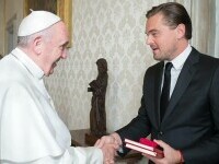 Leonardo DiCaprio si Papa Francisc